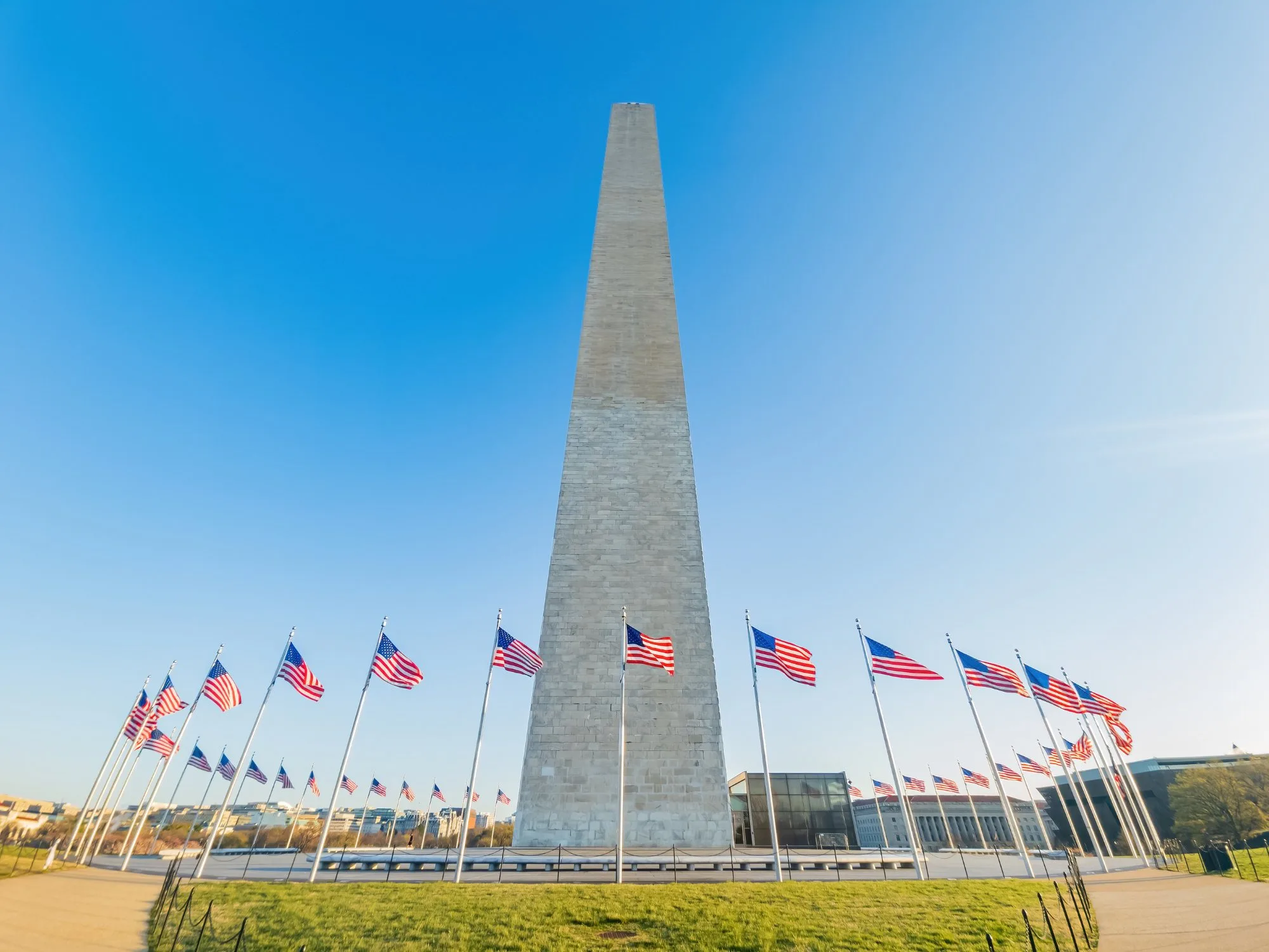 washington monument top view reserved entry