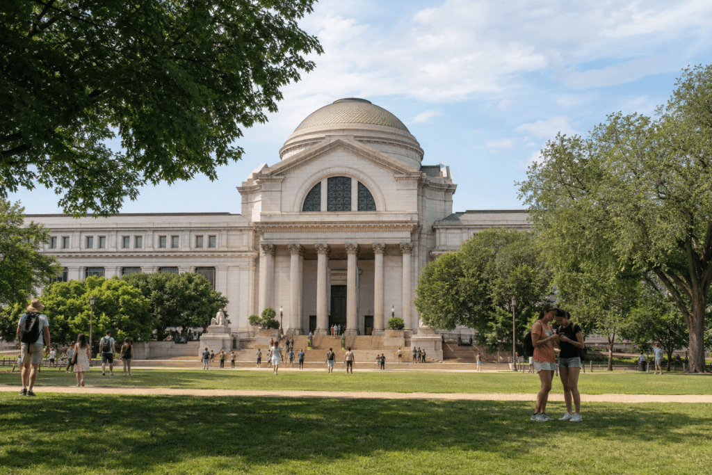 National Museum of Natural History exterior viewed from the National Mall