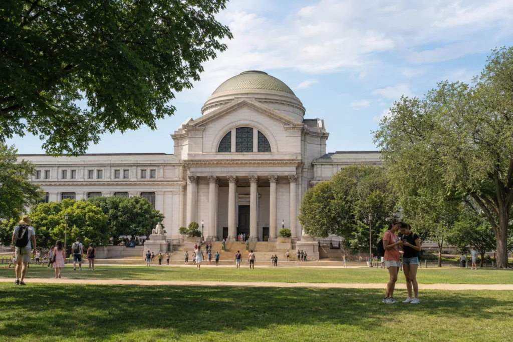 National Museum of Natural History exterior viewed from the National Mall