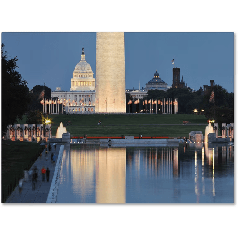 National Mall at twilight in Washington DC