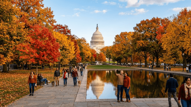 Washington DC fall foliage