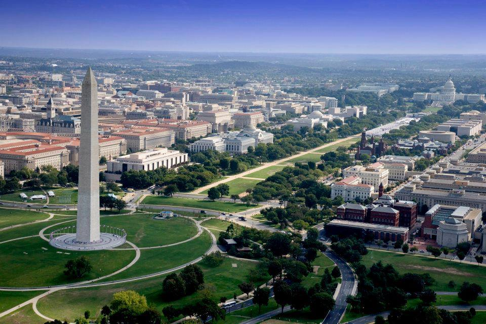 Constitution Avenue near the National Archives in Washington DC Caption: The National Veterans Parade is scheduled along Constitution Avenue.